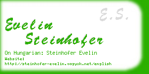 evelin steinhofer business card